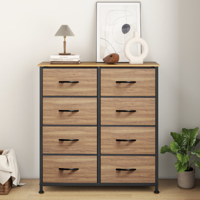 Kathiria 8 Drawer chest of drawers，85.6Cm W bedroom drawers