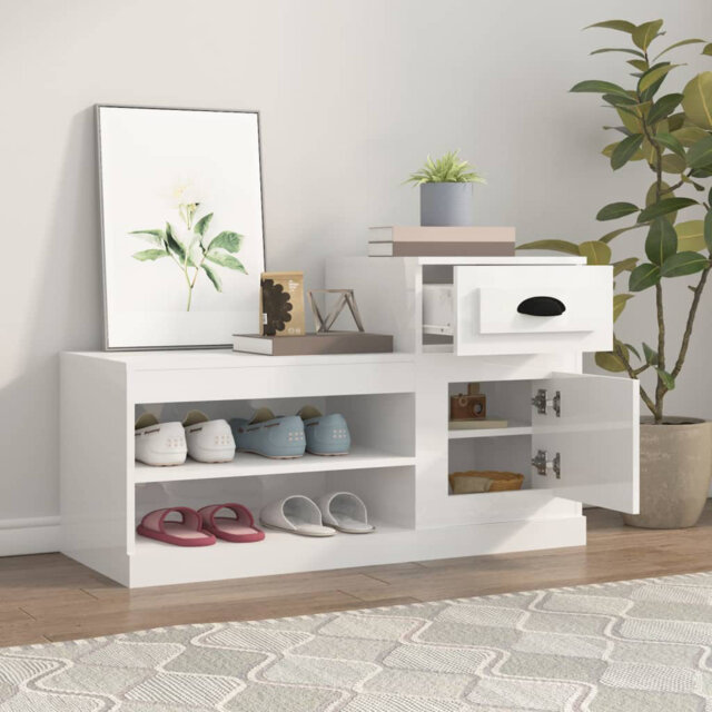 Engineered Wood Shoe Storage Cabinet