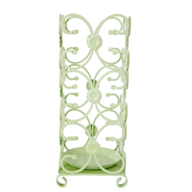 Kendell Freestanding Umbrella Stand with Storage in Green