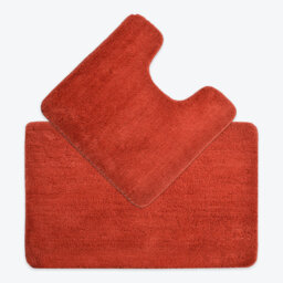 Allviya 2 Piece Bath Mat and Pedestal Mat Non Slip
