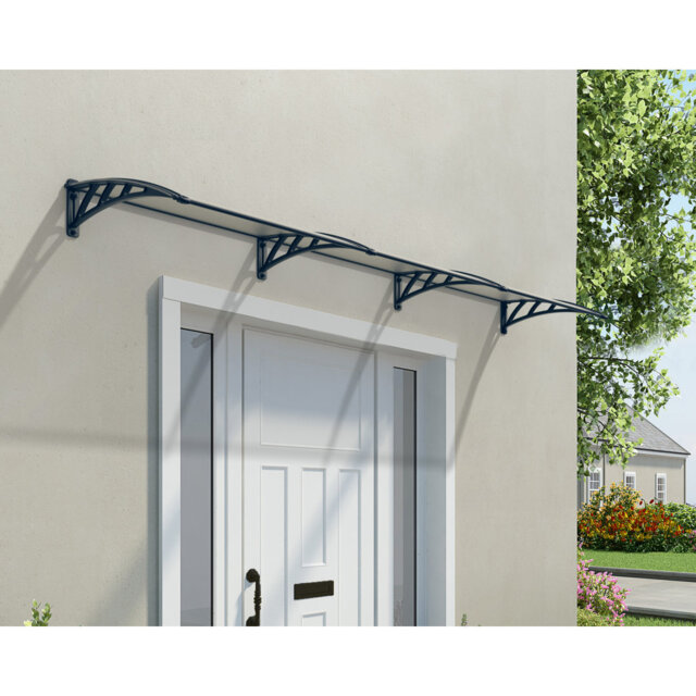 Canopia By Palram 357cm W x 76cm D Plastic Clear Cover Retractable Door / Window Awning