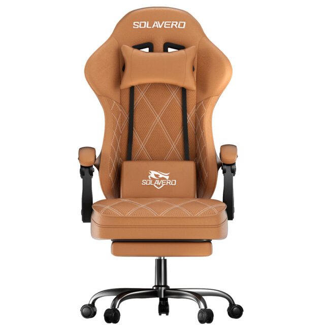 Brayden Studio Game Chair with Footrest, Video Game Chair, Gaming Computer Chair, Ergonomic Height Adjustable Game Chair for Adults with with 360°-Swi
