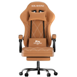 Brayden Studio Game Chair with Footrest, Video Game Chair, Gaming Computer Chair, Ergonomic Height Adjustable Game Chair for Adults with with 360°-Swi