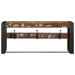 Coat Rack 80X35x35 Cm Solid Rough Wood Mango