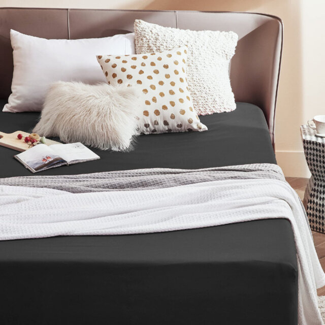 Bedsure Fitted Sheet Deep - Bed Sheets Extra Deep Pocket made of Soft Brushed Microfiber for Bed