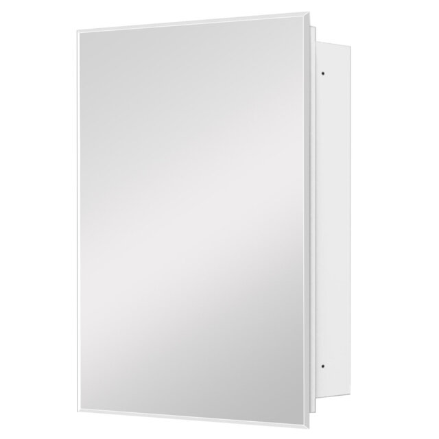 Recess or Surface Mount Medicine Cabinet with Mirror& Shelves,No Assembly