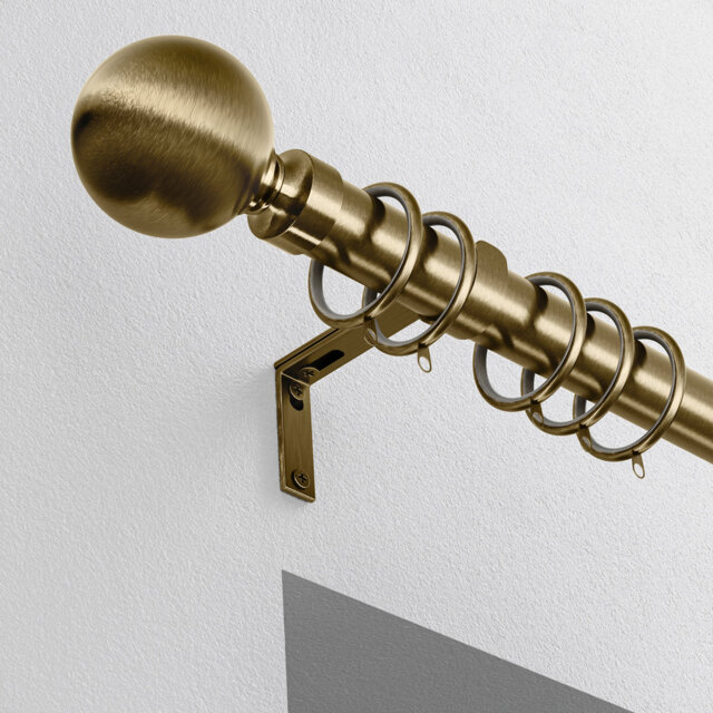 Steel 2.8cm Single Curtain Pole