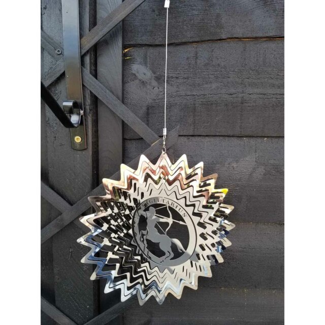 Khia Astrology & Stars Weather Resistant UV Resistant Metal Garden Statue
