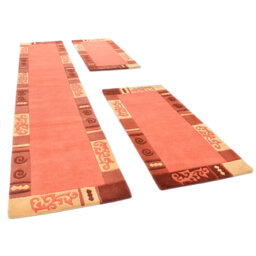Honeoye Hand-Tufted Wool Terracotta Rug