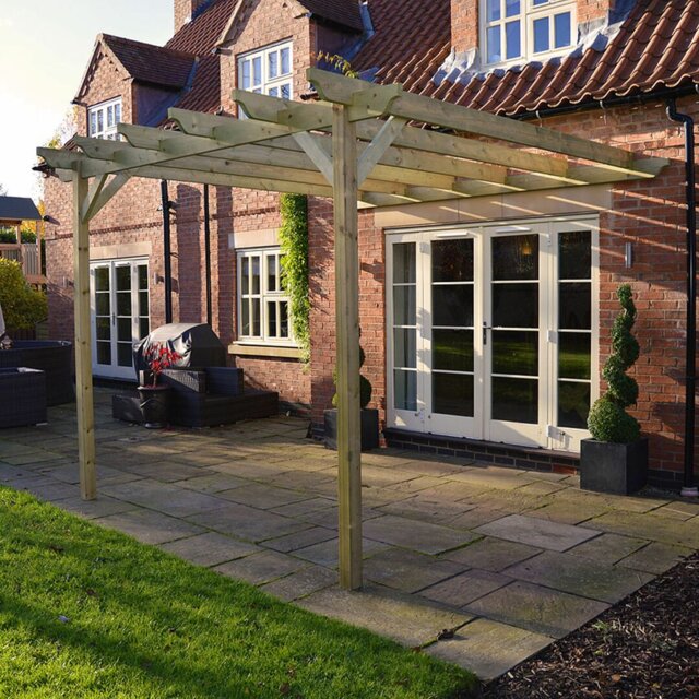 Micha Solid Wood Wood Pergola