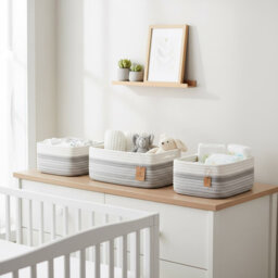 Highland Dunes Cotton Decorative Basket