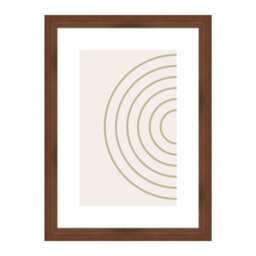 Velino Wooden Photo Frame 21 x 29.7 cm (A4) with Abstract Poster Print