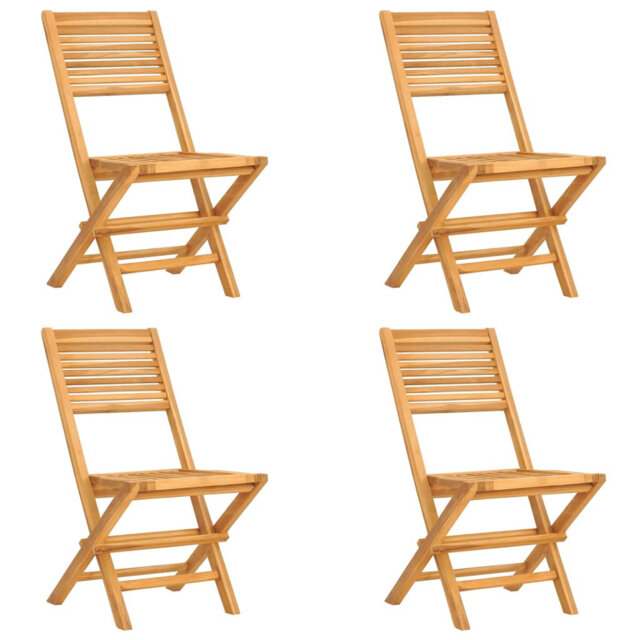 Niwot Folding Garden Chairs 4 pcs 47x62x90 cm Solid Wood Teak