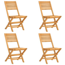 Niwot Folding Garden Chairs 4 pcs 47x62x90 cm Solid Wood Teak