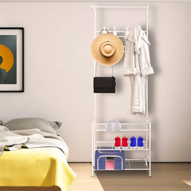 Roslindale Iron Freestanding Coat Rack