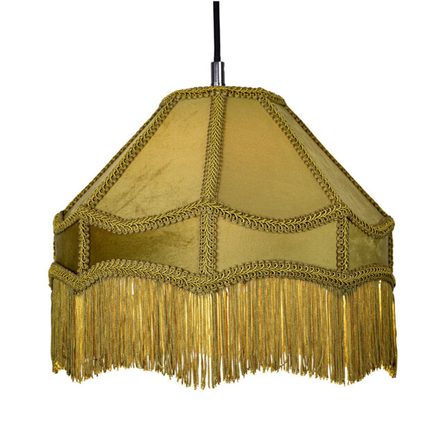 19cm H Velvet Empire Lamp Shade ( No Direct Attachment Method )
