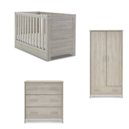 Nika Cot Bed 3 -Piece Nursery Furniture Set with Under Drawer