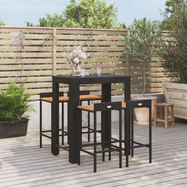 Shepardsville 40cm Solid Wood Bar Set
