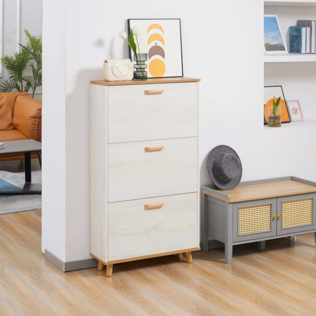12 Pair Flip Down Shoe Storage