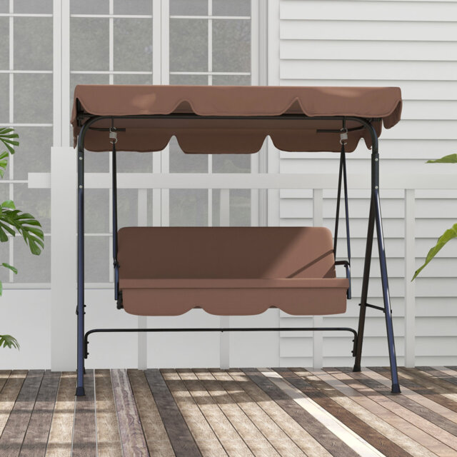 Hollywood Swing Garden Swing Bench with Roof