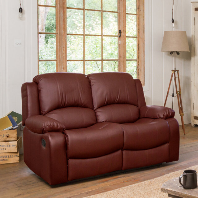 Manuela 2 Seater Faux Leather Reclining Sofa