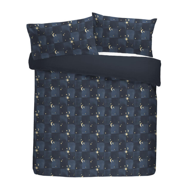 Polyester Chequered Duvet Cover Set with Pillowcases Included
