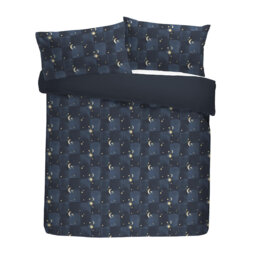 Polyester Chequered Duvet Cover Set with Pillowcases Included