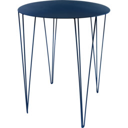 Tannum Round Metal Outdoor Bistro Table, 75cm H x 60cm W x 60cm D