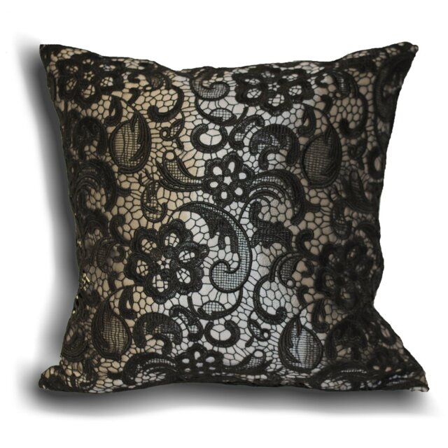 Macrame Floral Square Cushion Cover
