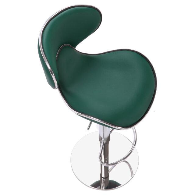 Cevennes Swivel Upholstered Adjustable Height Counter Stool with Metal Frame