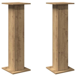 Speaker Stands Living Room Speaker Floor Stand 2 Pcs Engineered Wood