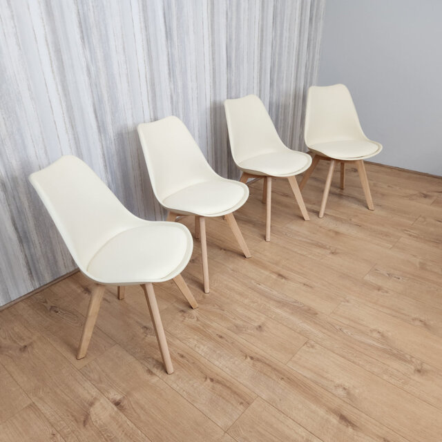 Jeri 48cm H Upholstered Accent in Cream