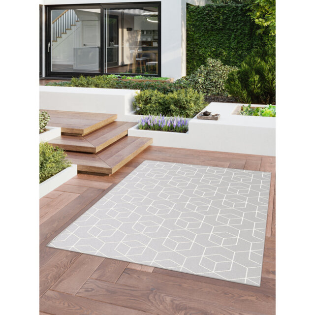 Wayne Flatweave Indoor/Outdoor Light Grey Rug