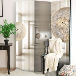 135cm W x 172cm H Solid Wood Folding Room Divider