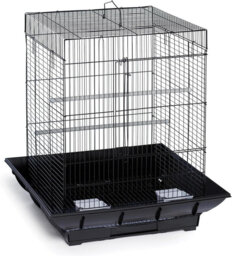 24 Inch Small Bird Cage with Stand, Medium Bird Carrier for Parakeets, Canaries, Lovebirds, Small Quaker, Cockatiels, Budgie, Green Cheek,Conure