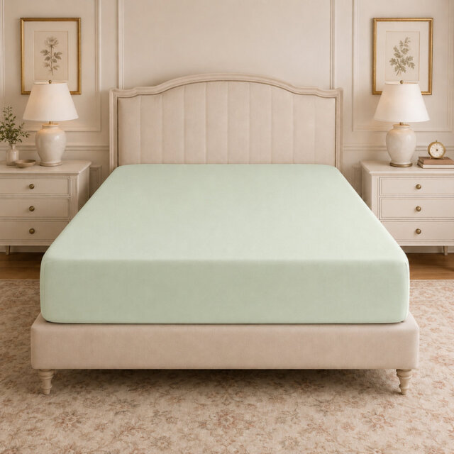 Cotton Blend Fitted Sheet