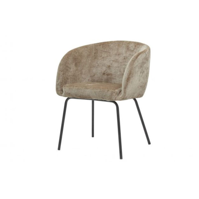 Noelle Dining Chair Coarse Velvet Sand