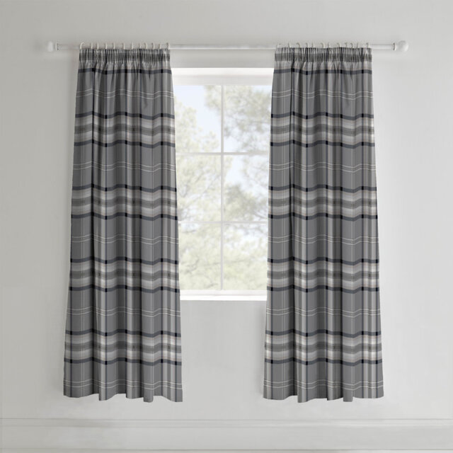Kelso Pencil Pleat Room Darkening Curtains