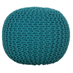 Antoinette 50cm Wide Round Solid Colour Pouffe Ottoman