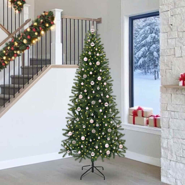 Artificial Christmas Tree with 300 LEDs  PE and PVC