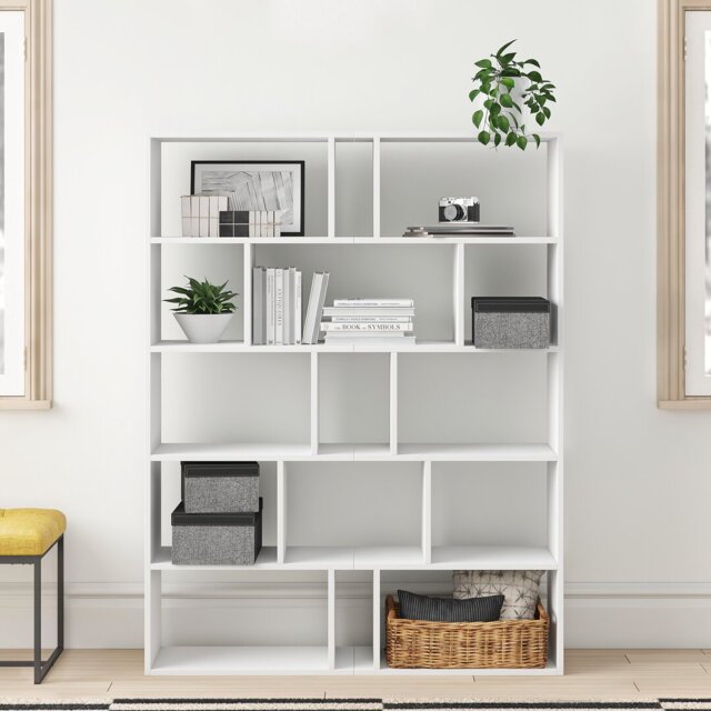 Tapi Wall Mounted Modern Bookcase (Set of 2)