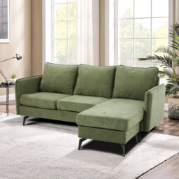 3-Seater Upholstered Corner Sectional Sofa