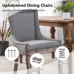 Oxford Plush Comfort Upholstered Dining Chairs