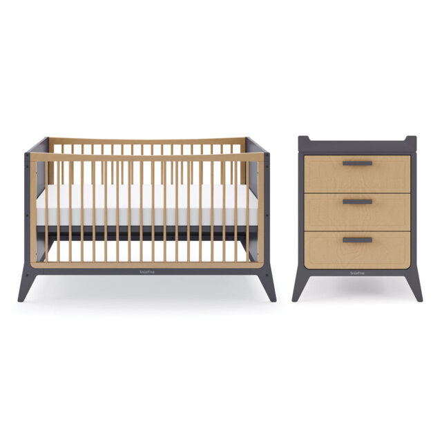Cot Bed 2-Piece Nursery Furniture Set