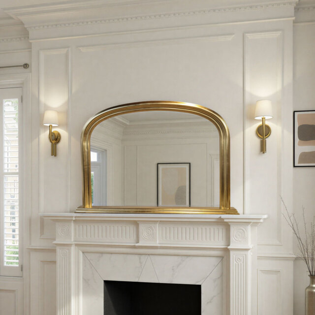 Lynn Arched Overmantle Mirror