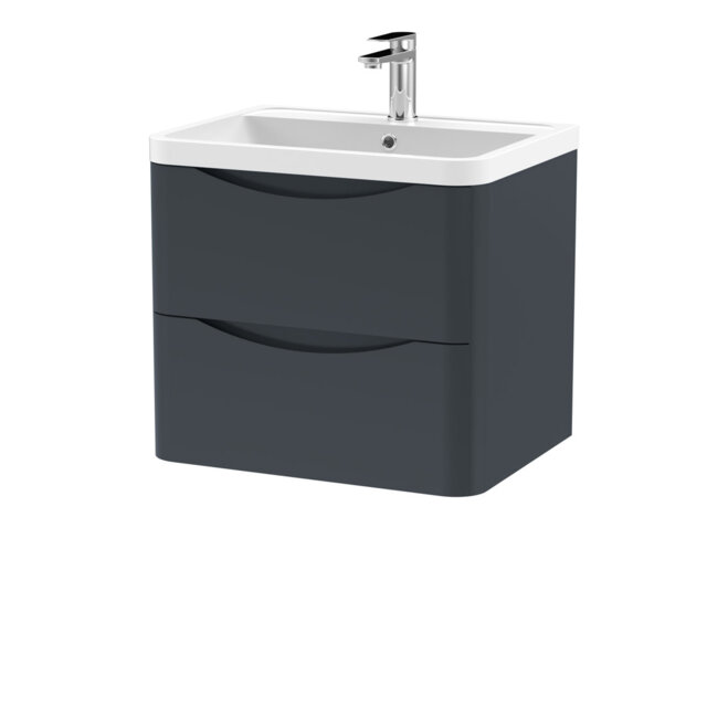 Lunar 600mm Single Bathroom Vanity with Integrated Polymarble Basin