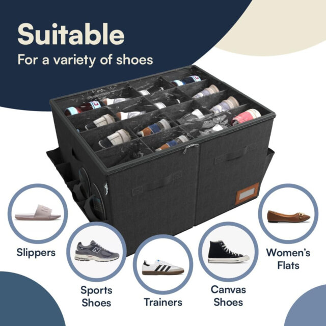 16 Pair Shoe Storage Box