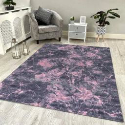 Marble Area Rug 200X290 Pink
