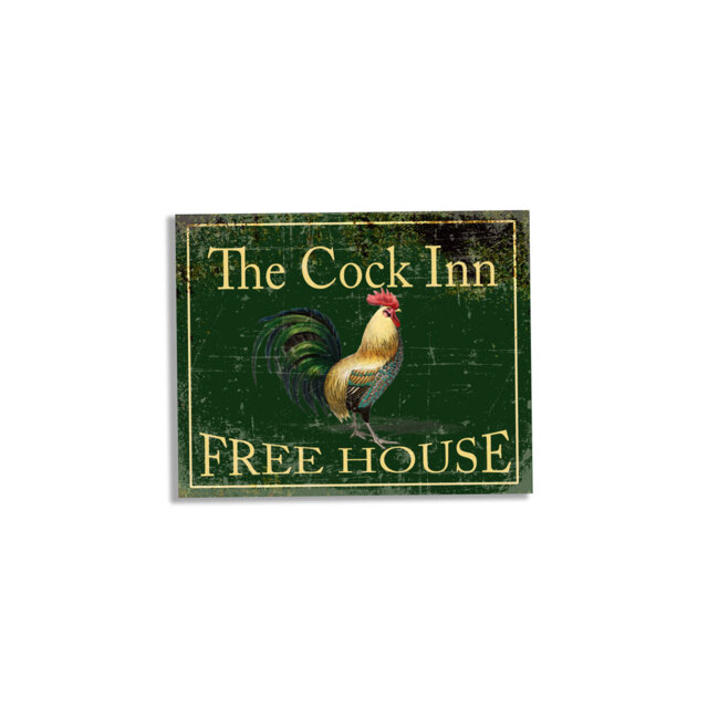 Home Pub Bar the Cock in Cockerel Hen Wall Décor