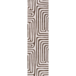 Loft Modern Curved Line Living Room Area Rug and Runner Soft Pile